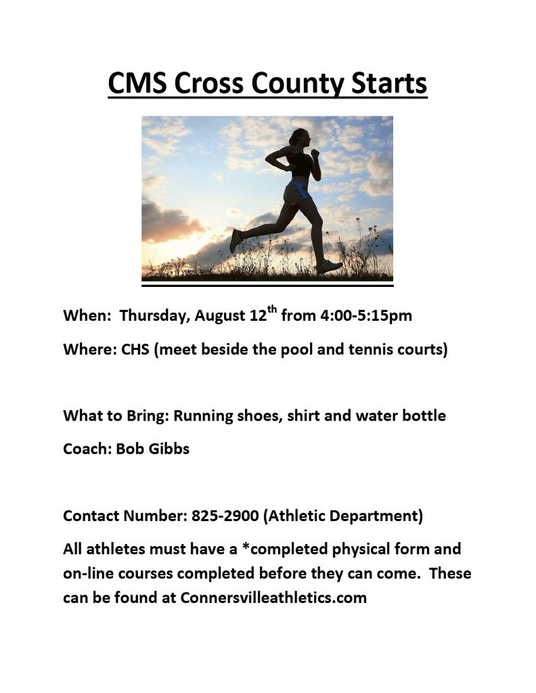 CMS Cross Country Info