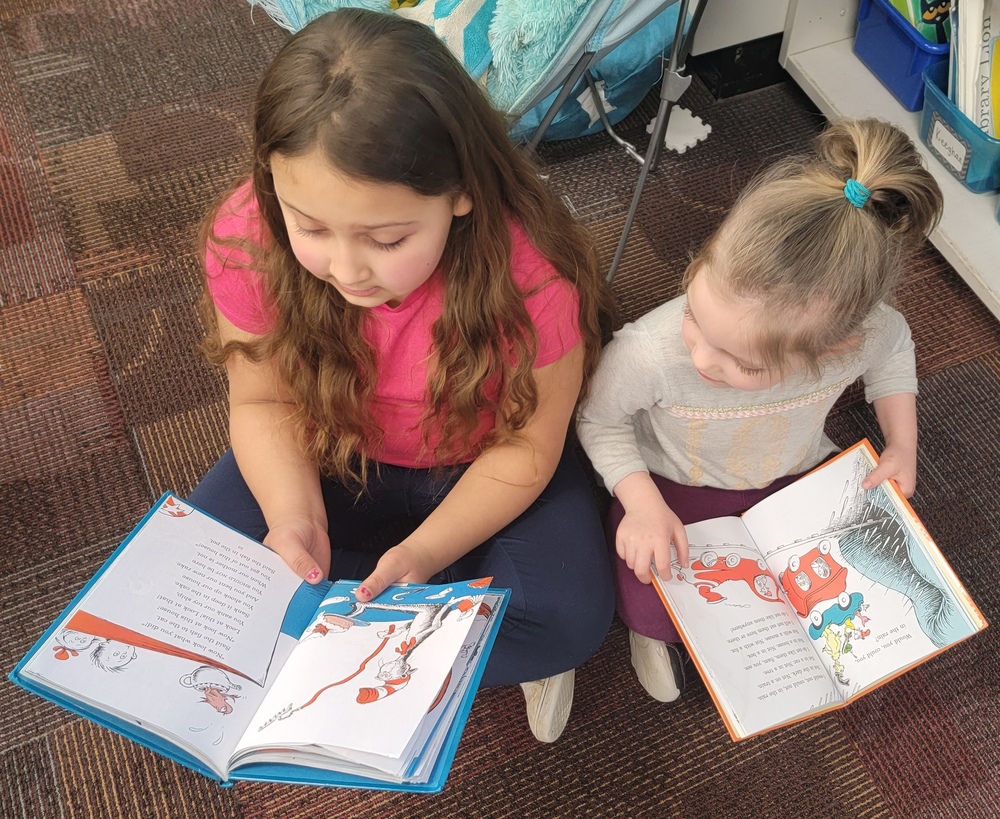 Third and Kindergarten Students Buddy Up and Read!