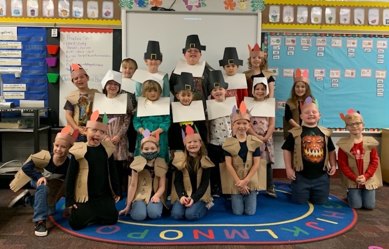 First Graders Celebrate the First Thanksgiving
