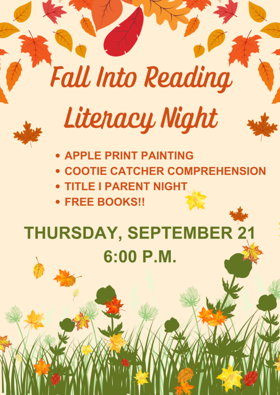 Literacy Night Everton Elementary School